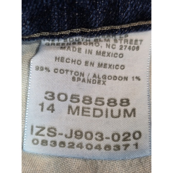 Lee Relaxed Bootcut Jeans Medium Wash Blue Denim Women Size 14 Medium / B198 - Picture 6 of 6